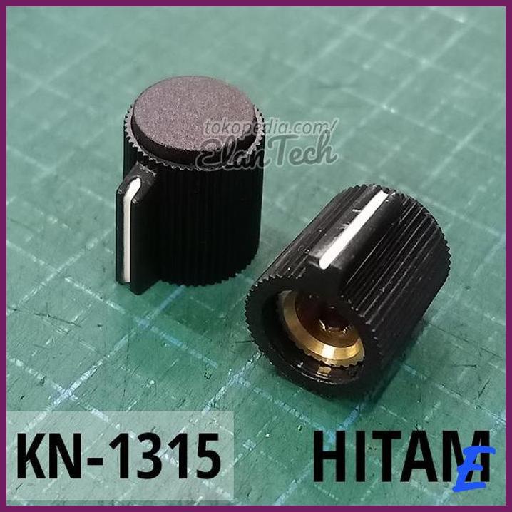 | EA | KNOB POTENSIO KN-1315 HITAM RETRO CONTROL VINTAGE STYLE KECIL ELANTECH