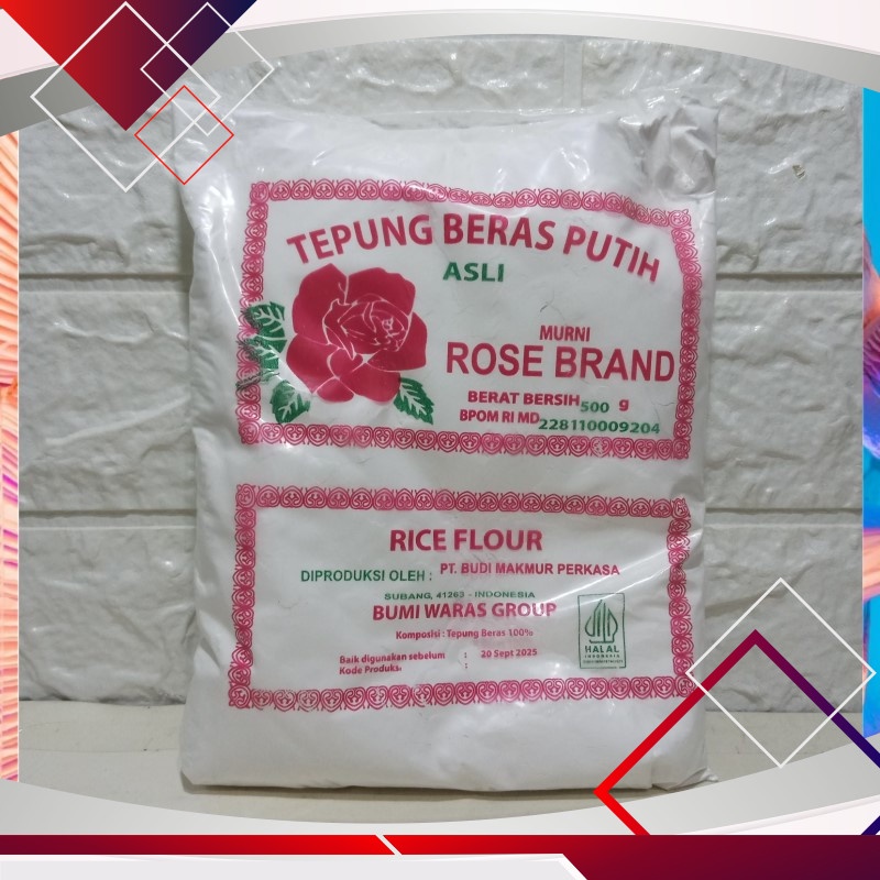 

Rose Brand Tepung Beras Putih 500gr .