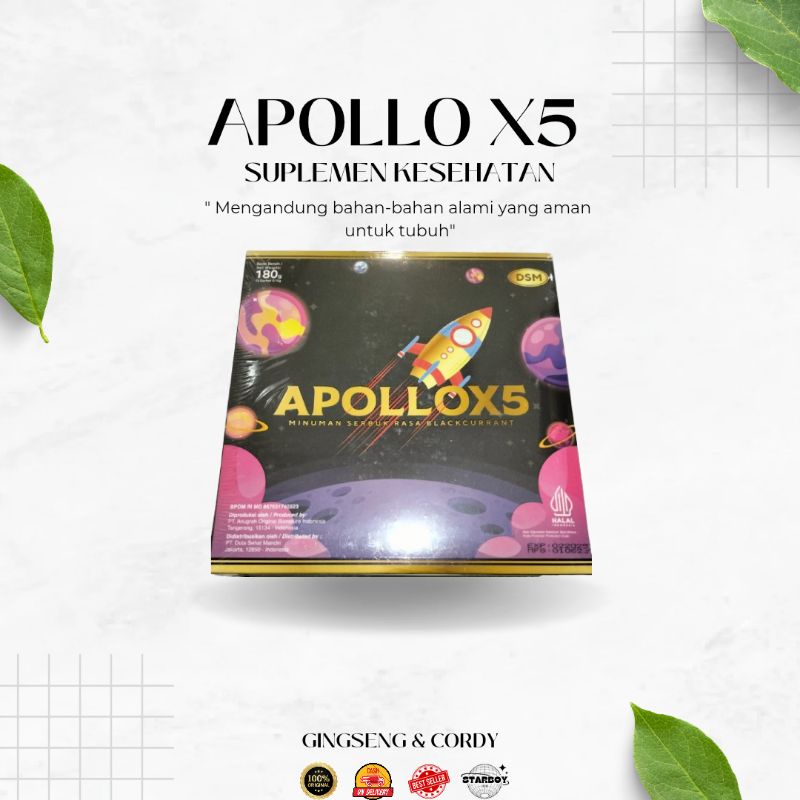 Apollo X5 Herbal Peningkat Stamina Pria | Apollo12 Fimz Berbahan Gingseng Cordy