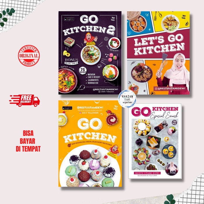 

[SALE MURAH] - GO KITCHEN 1 - GI KITCHEN 2 - LET'S GO KITCHEN - GO KITCHEN SNACK BOOM SALE