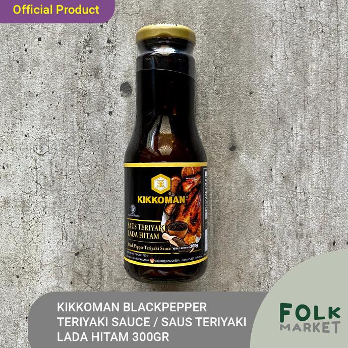 

Kualitas terbaik] KIKKOMAN Black Pepper Teriyaki Sauce / Saus Teriyaki Lada Hitam 300 gr