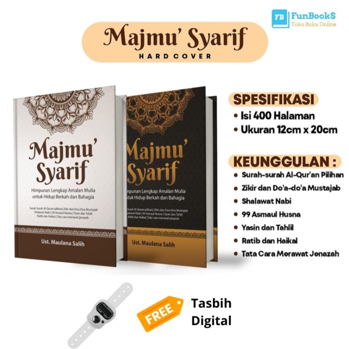 Buku Doa Dzikir - Buku Kitab Majmu Syarif Terlengkap Sahida