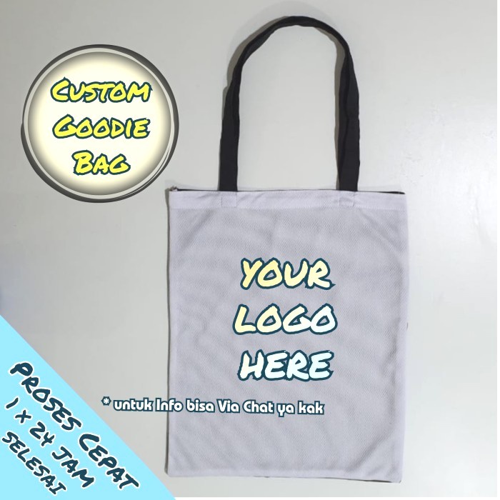 }}}}}}] Tas Goodie Bag Tote Bag Custom Sablon