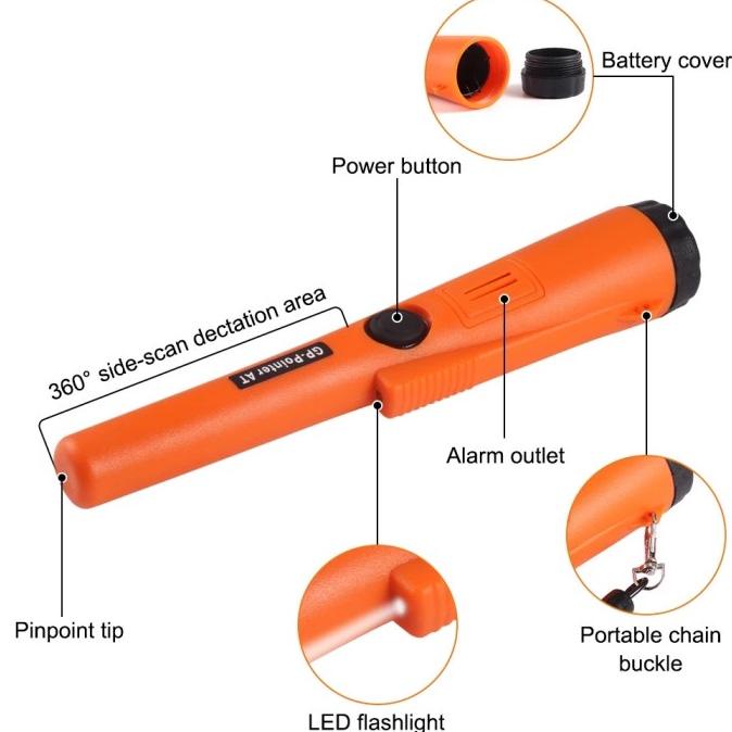 Gp-Pointer At Black High Sensitivity Metal Detector Gold Underwater