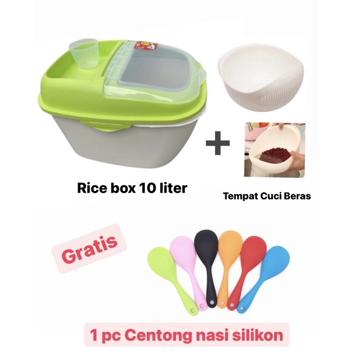 

Paket Gohan 10 Tempat 10 Liter+Cuci Free Centong Silikon