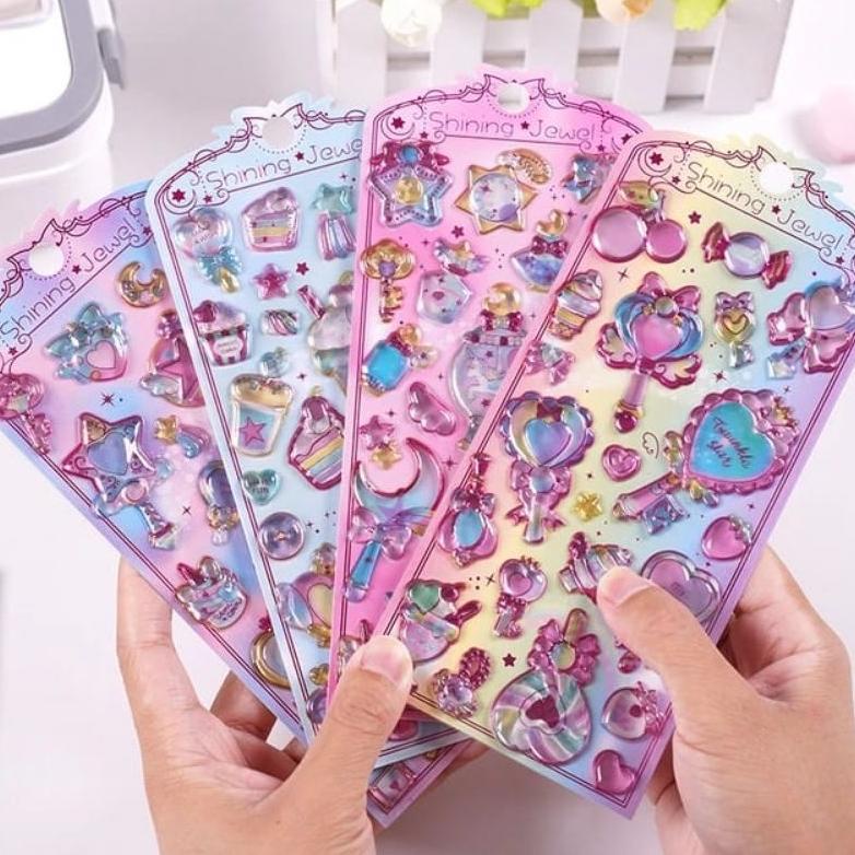 

(Fairy) Stiker sticker Timbul 3D anti air fancy lucu anak perempuan untuk dekorasi scrapbook jurnal