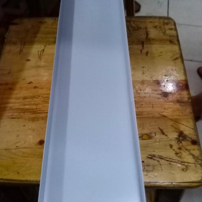 jual LIS U ALUMINIUM/HEATSINK ALUMINIUM 10CMX2CMX2CM PANJANG 60CM PUTIH