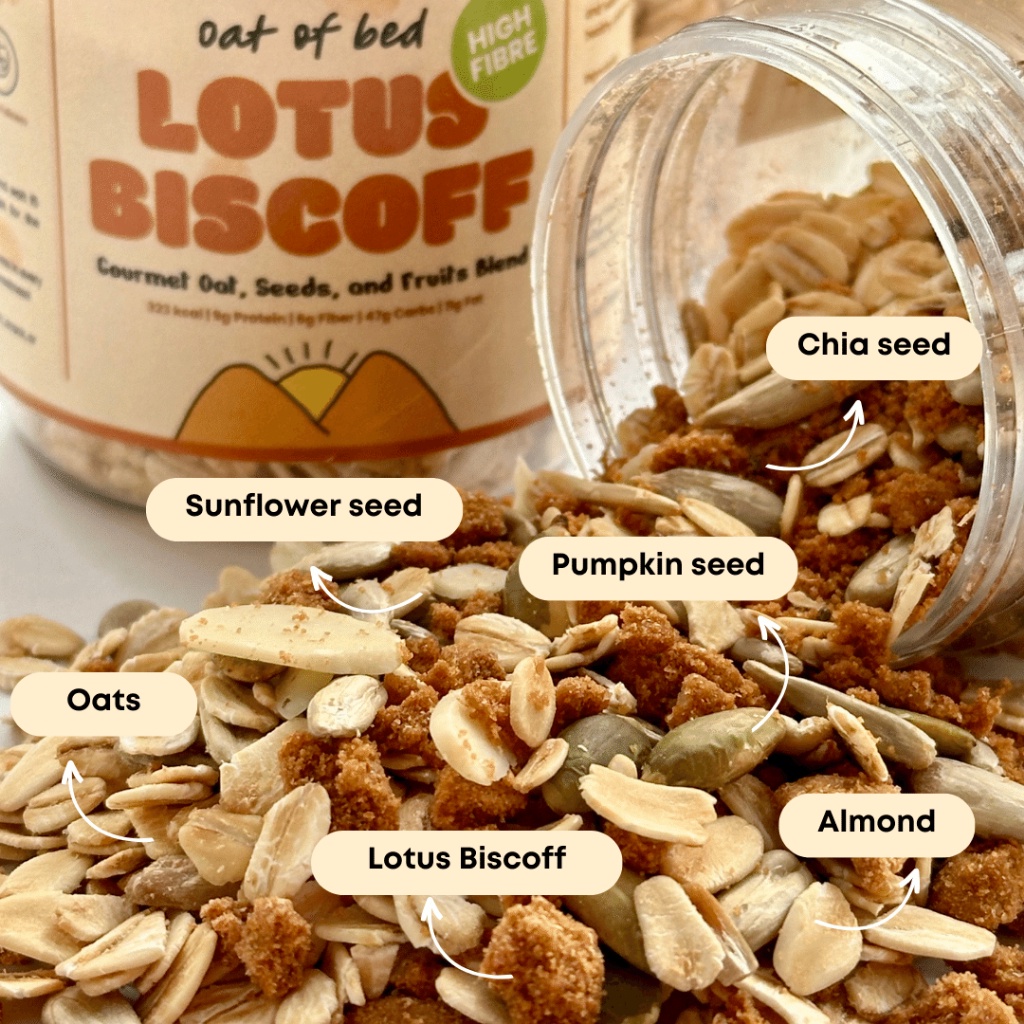 

Oat Of Bed - Paket 4 Gratis 1 Muesli Ready To Go Sereal Sarapan Sehat