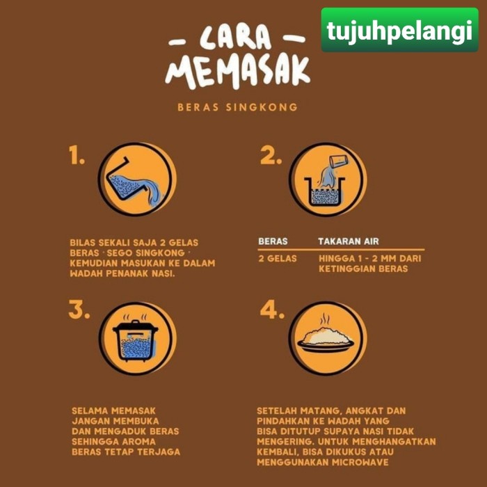 

Sego Singkong Singkong Nasi Singkong 700 Gram