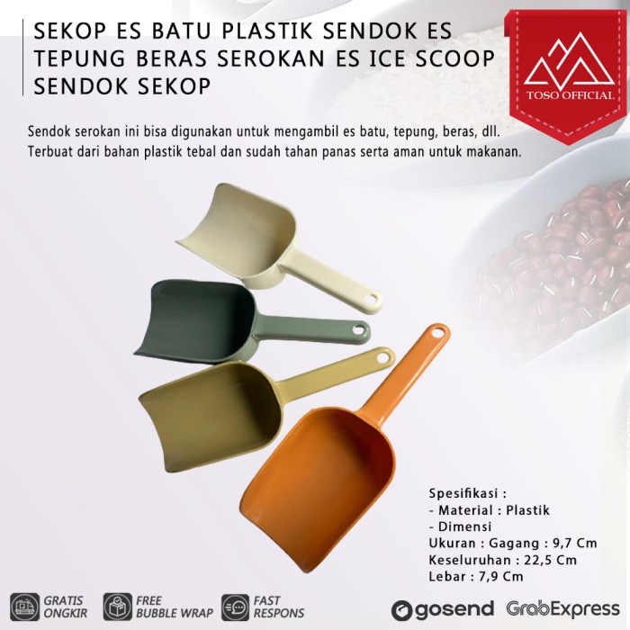 

Sekop Es Batu Plastik Sendok Es Tepung Gula Serokan Es Ice Scoop