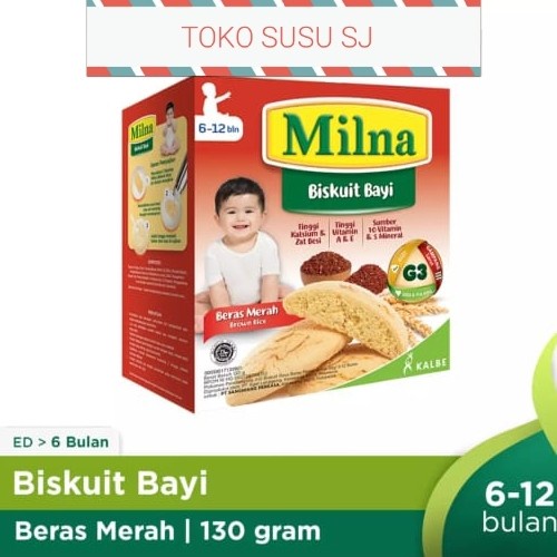 

Milna Biskuit Bayi 6+ Merah 130 Gr