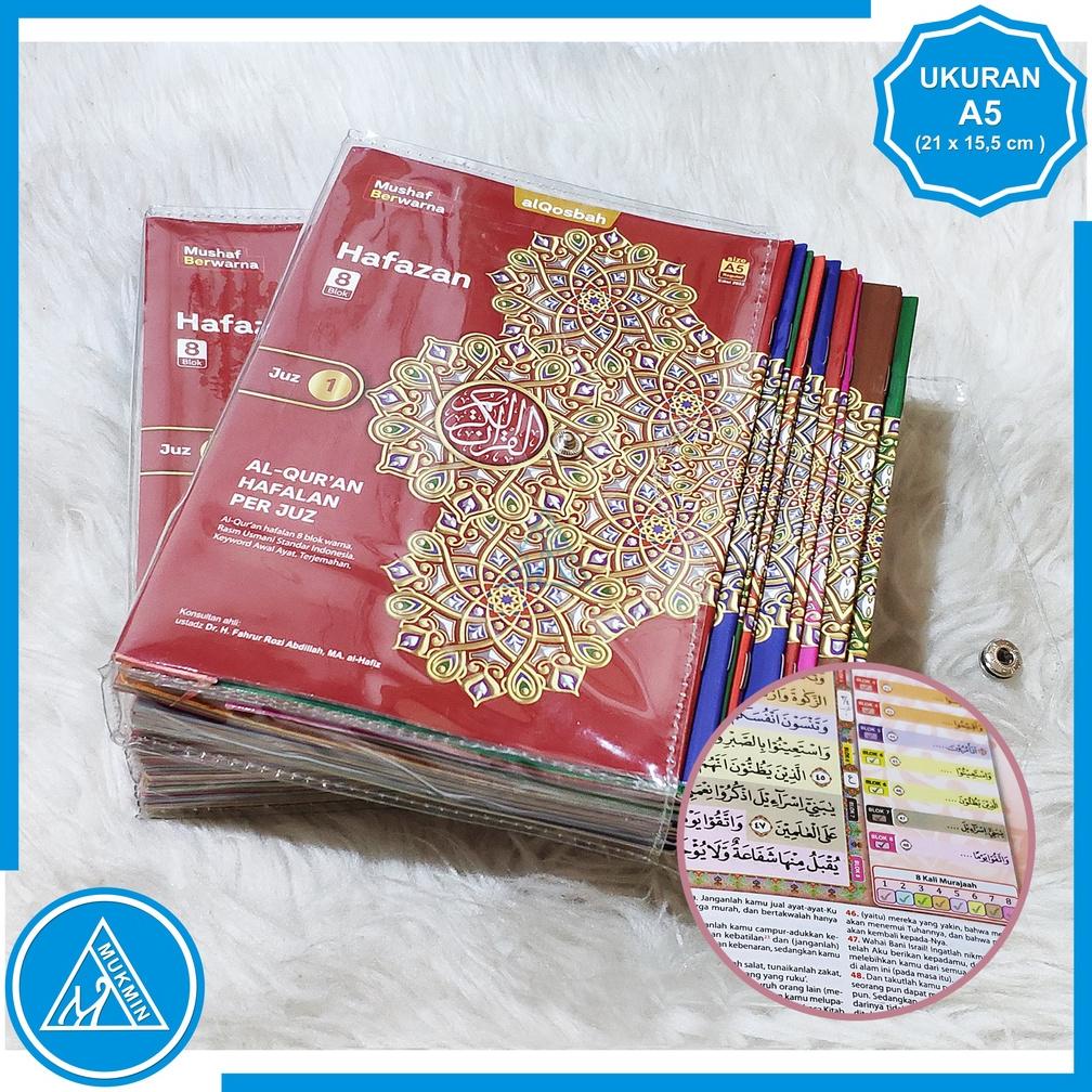 Alquran hafalan per juz 8 blok warna hafazan per juz | Rasm Utsmani terjemah