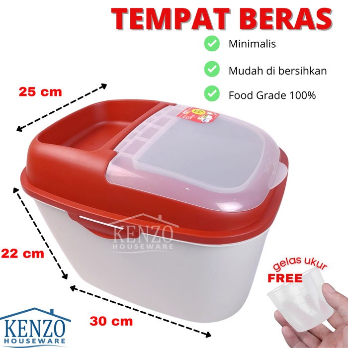 

Rice Plastik Tempat Container 10 Liter Warna