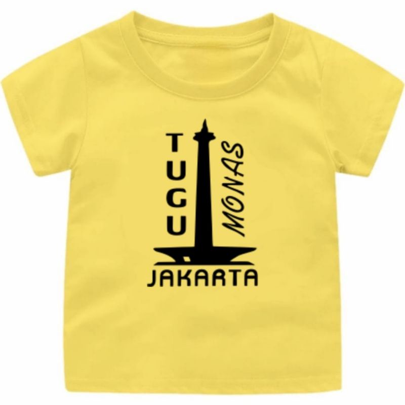 Baju kaos anak-remaja dan dewasa motif TUGU MONAS JAKARTA