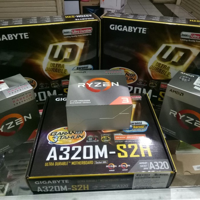 Paketan Amd Ryzen 3 3200G/Mobo Gigabyte A320