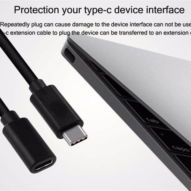 SAMBUNGAN KABEL EXTENSION USB 3.1 TYPE C MALE KE FEMALE USB C DATA