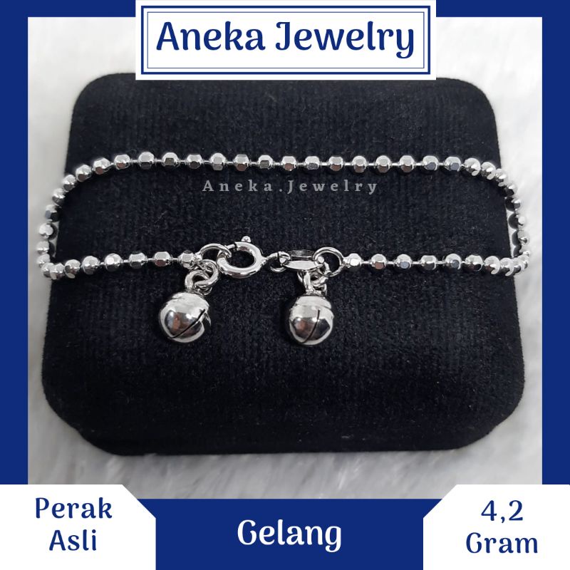 Gelang Biji Lada Krincing, Perak 925