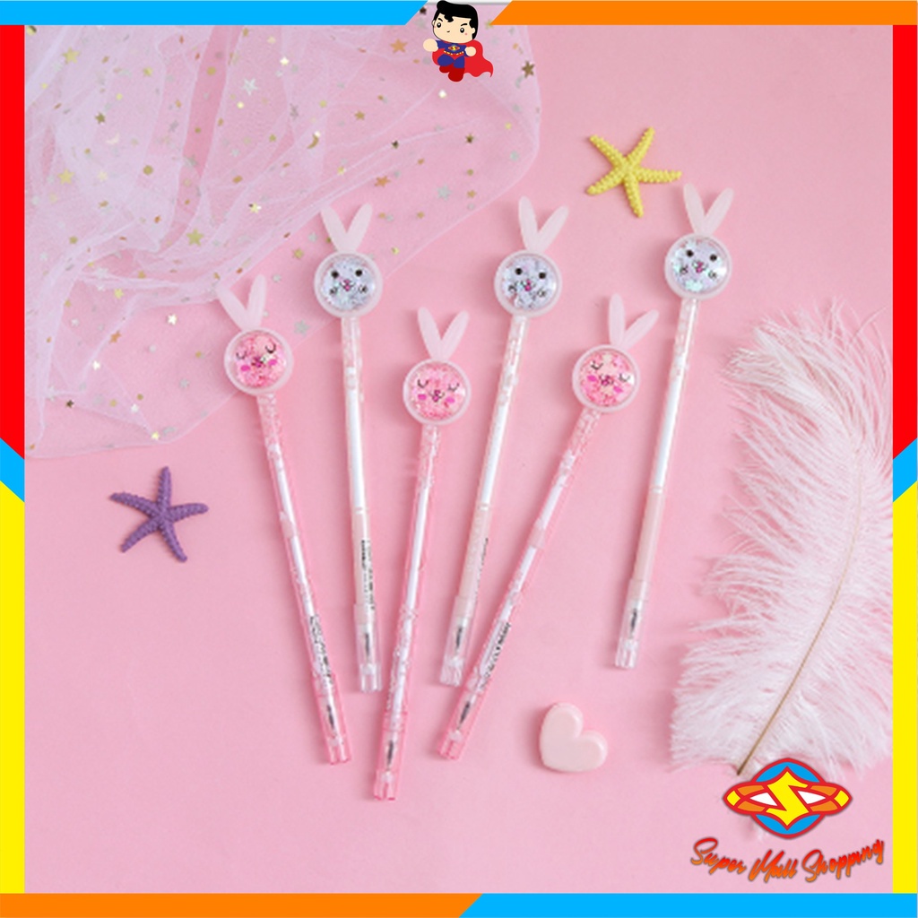 

SMS Pena Karakter Payet Gliter Bunny Lucu Black Ink Gel Pulpen Murah Gel Bolpen Gel Pastel Alat Tulis Sekolah Kantor Murah Import