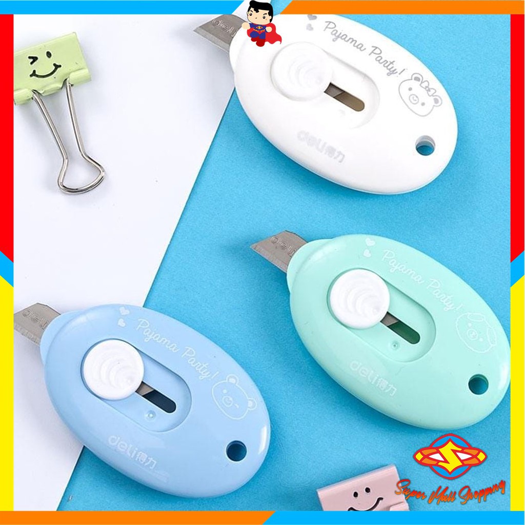 

SMS Cutter Mini Portable Bentuk Oval Mini Cutter Polos Travel Kit Pemotong Kertas Paper Cutter Lucu