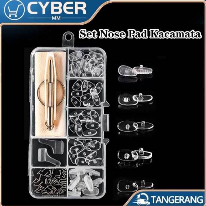 Set Nose Pad Kacamata Silikon / Nose Pad Kacamata Anti Melorot
