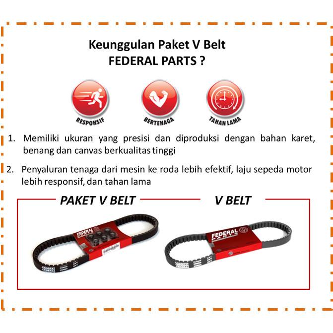 V-BELT VAN BELT MIO J (1 SET) ORI