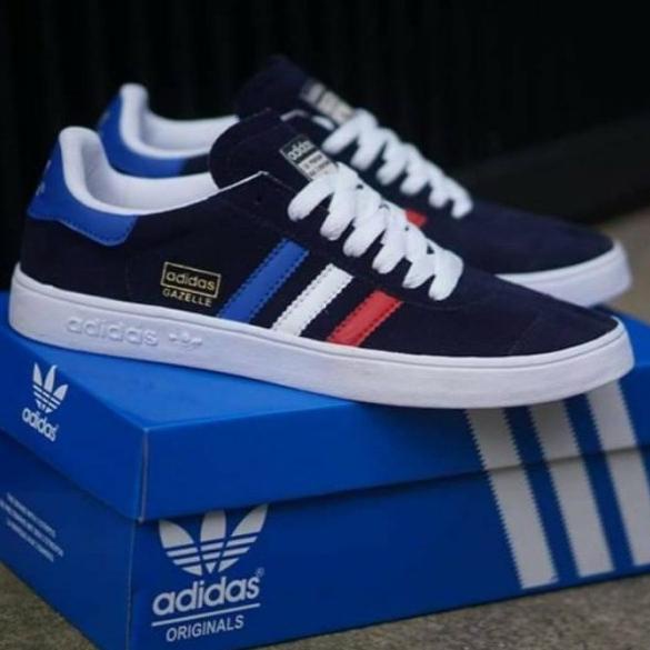 Virall { 79%} Sepatu Sekolah Sneakers Adidas Gazelle Og Hitam Putih Pria Wanita Termurah Free Box Te