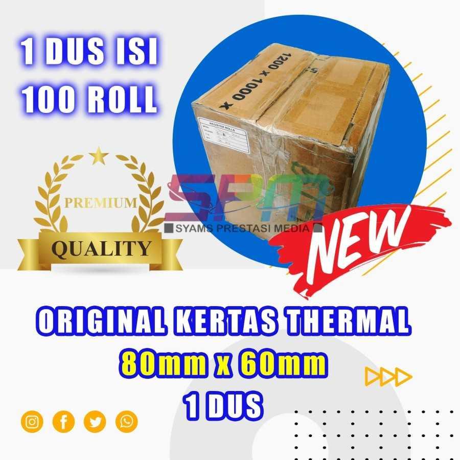 

KERTAS THERMAL PAPER ROLL / KERTAS TERMAL 80 X 60 1 DUS TERLARIS **LARISS**