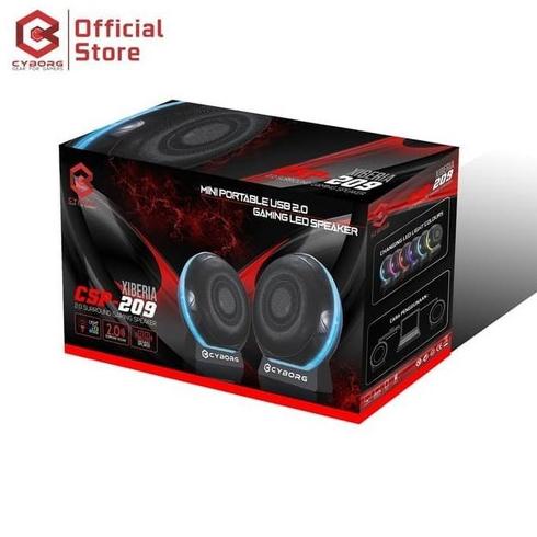 Speaker Gaming Cyborg CSP-209 / CSP209 XIBERIA LED RING Surround BASS