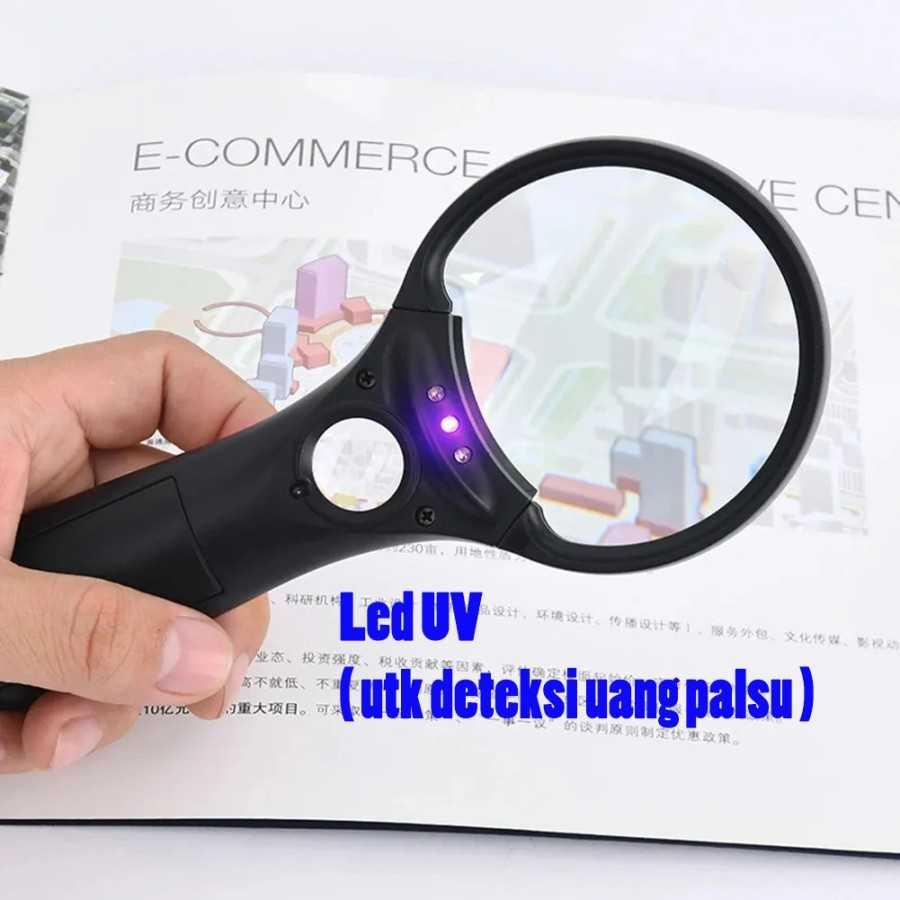 

Kcp Th-7505 Kaca Pembesar 2 Kaca Lup Genggam 4 Led + Led Uv Magnifier Gvu-343