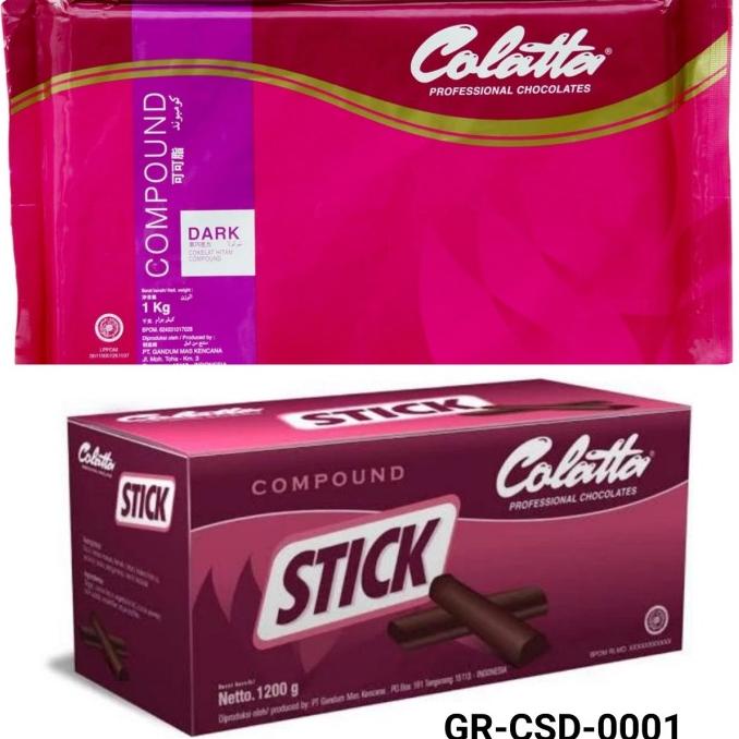 

GR-CSD-0001 Collate coklat compound stick 1.2kg batang dark 1kg