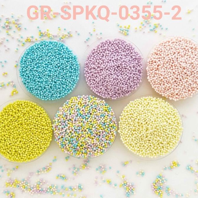 

GR-SPKQ-0355-2 Sprinkle springkel sprinkles 250gr mutiara telur pastel