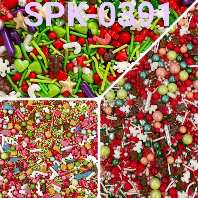 

SPK-0391 Sprinkle springkel sprinkles 1kg mix natal gingerbread man