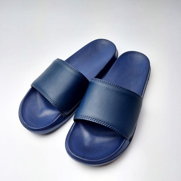 Sandal Slip On/Slide/Flip Flop Polos Putih - Pria Wanita