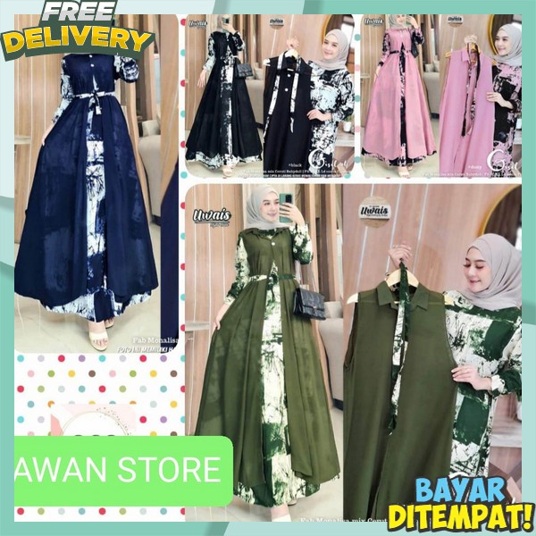 Gaun Kekinia Perempuan Syar'I Pakaian Wnta Gmis Murah Bju Ibuibu Jumbo Super Premium Branded Paksian