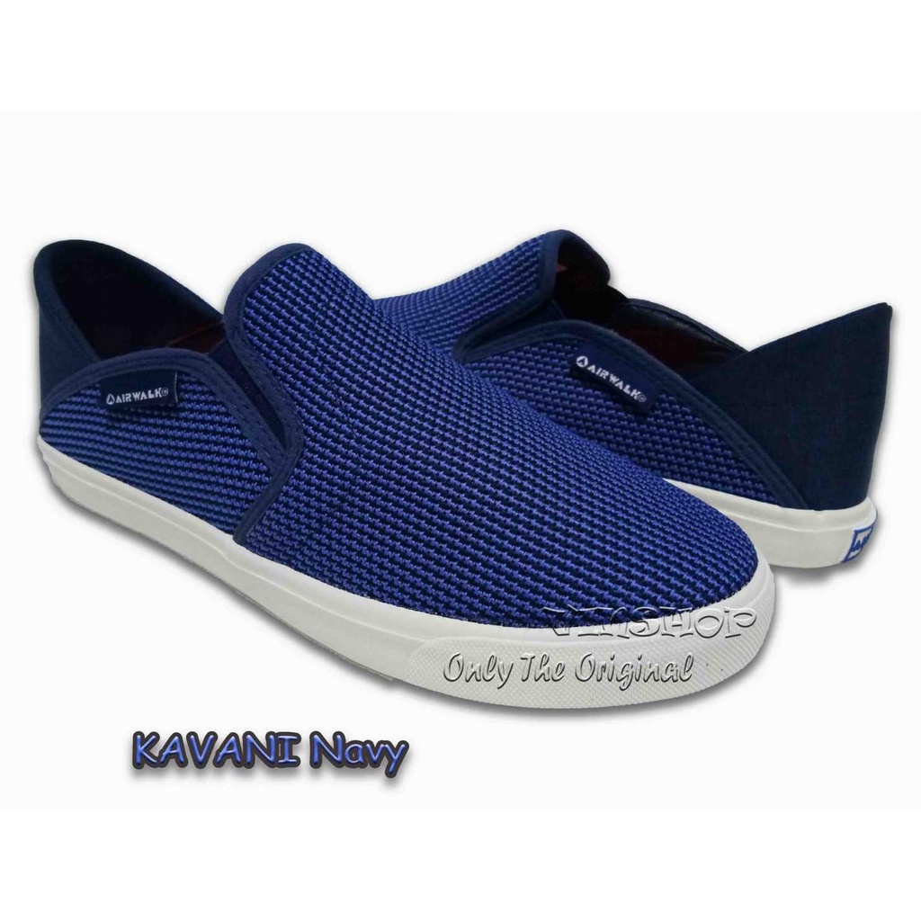 Sepatu Slip On AIRWALK KAVANI NAVY. Womens. ORIGINAL AIW18CL0626N