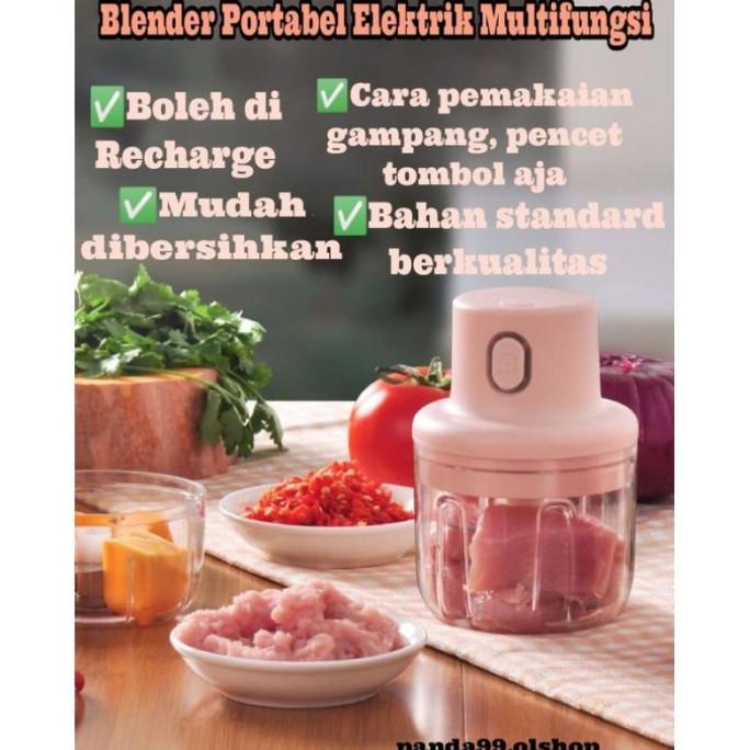 Blender Portable Elektrik tanpa kabel / mini choper