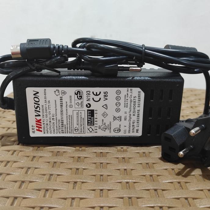 Adaptor Hikvision 12V 5A / Adaptor Dvr Hikvision