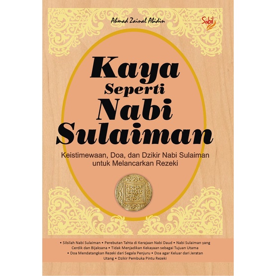 Buku Kaya Seperti Nabi Sulaiman - Ahmad Zainal Abidin - Sabil