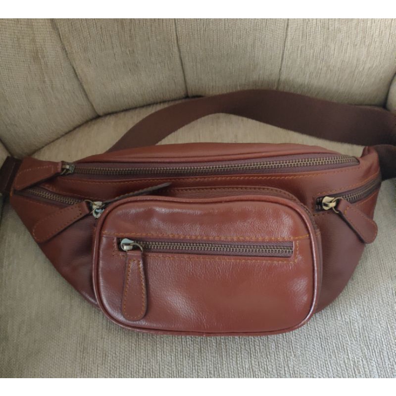 Waist bag (WB) kulit preloved