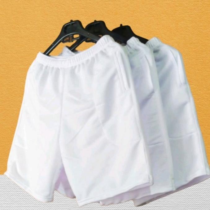 Special - celana kolor putih polos, celana pendek pria, celana taruna ,,