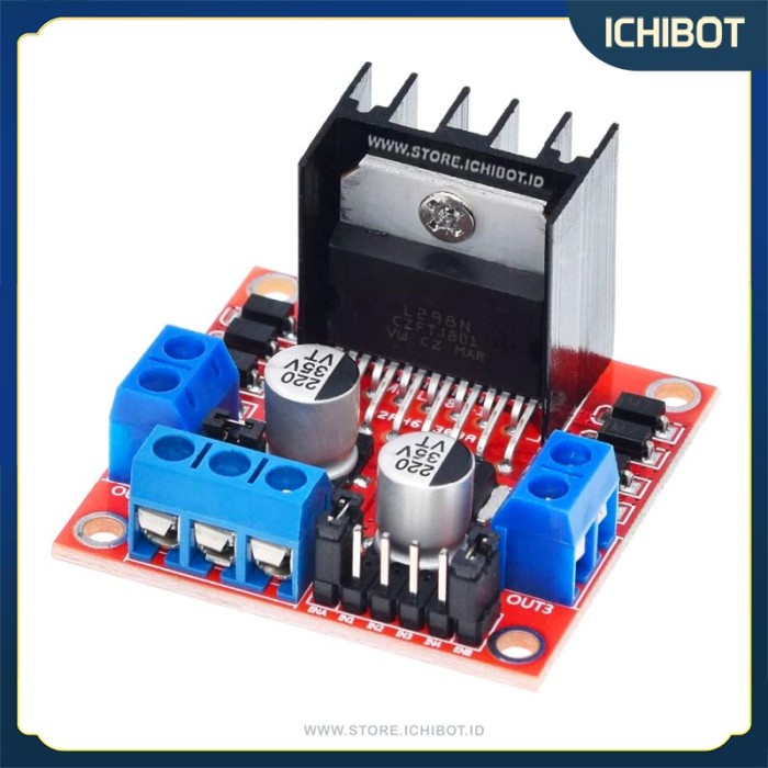 L298N Modul Driver Motor DC H-Bridge Dual Channel 2A Arduino