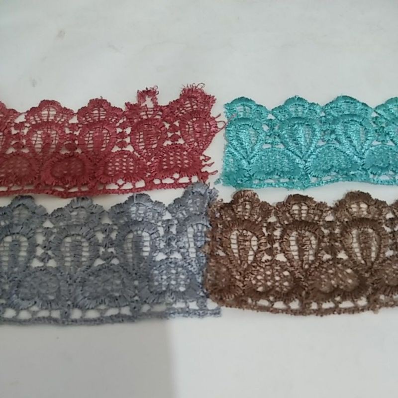 Renda gyper lebar 5.5cm / renda per 50cm /renda giper