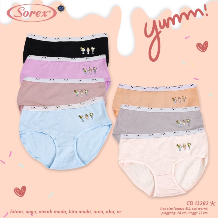 Paket 10 Buah/Paket 10 Pcs/Setengah Lusin/1Lusin/ 1 Lusin /1Kodi Cd Celana Dalam Abg / Remaja Sorex