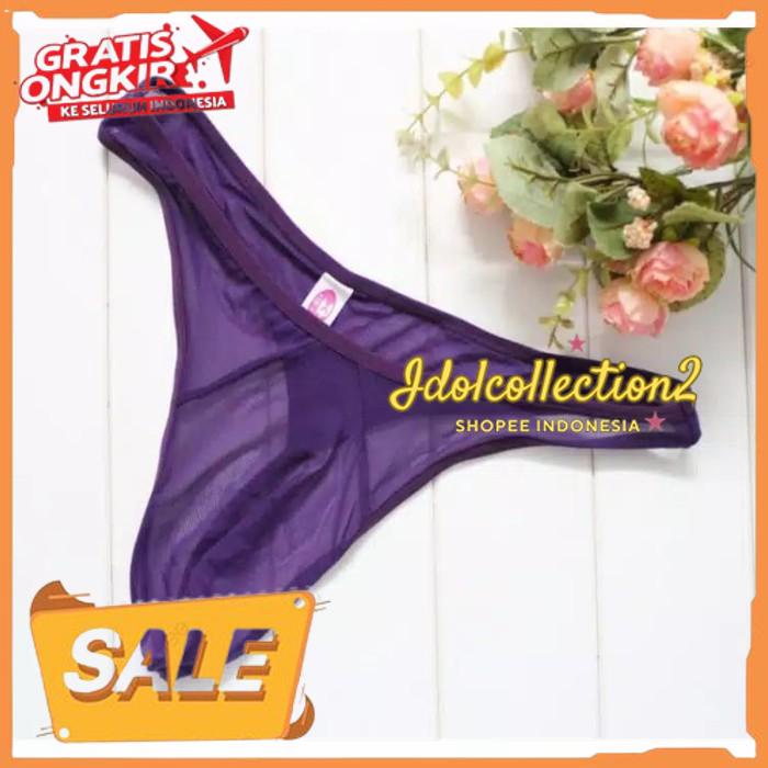 CELANA DALAM G STRING SEXY PRIA TRANSPARANT THONG PRODUK KUALITAS BERKELAS 