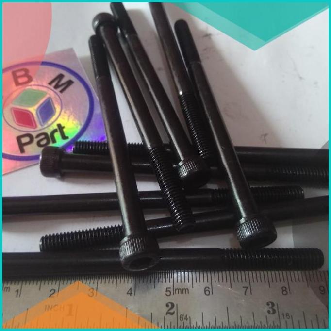 Baut L Baja Hitam m12 x 100mm atau Baut 17 Panjang 10cm Baja Hitam 16n