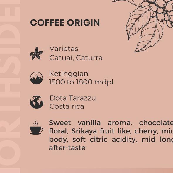 

Hitss!! Northsider Kopi Arabika Costa Rica Dota Tarrazu fully-washed - 500g