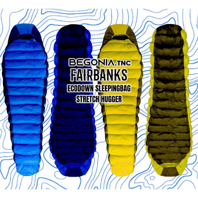 Sleeping Bag Begonia Fairbanks Ecodown Stretch Hugger