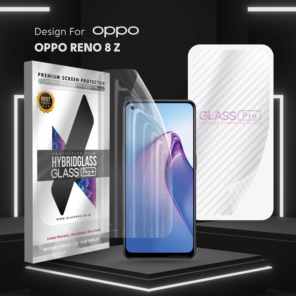 Hybrid Glass Premium Anti Gores Hydrogel Oppo Reno 8 Z Full Cover Screen Protector Glass Pro Not Tem
