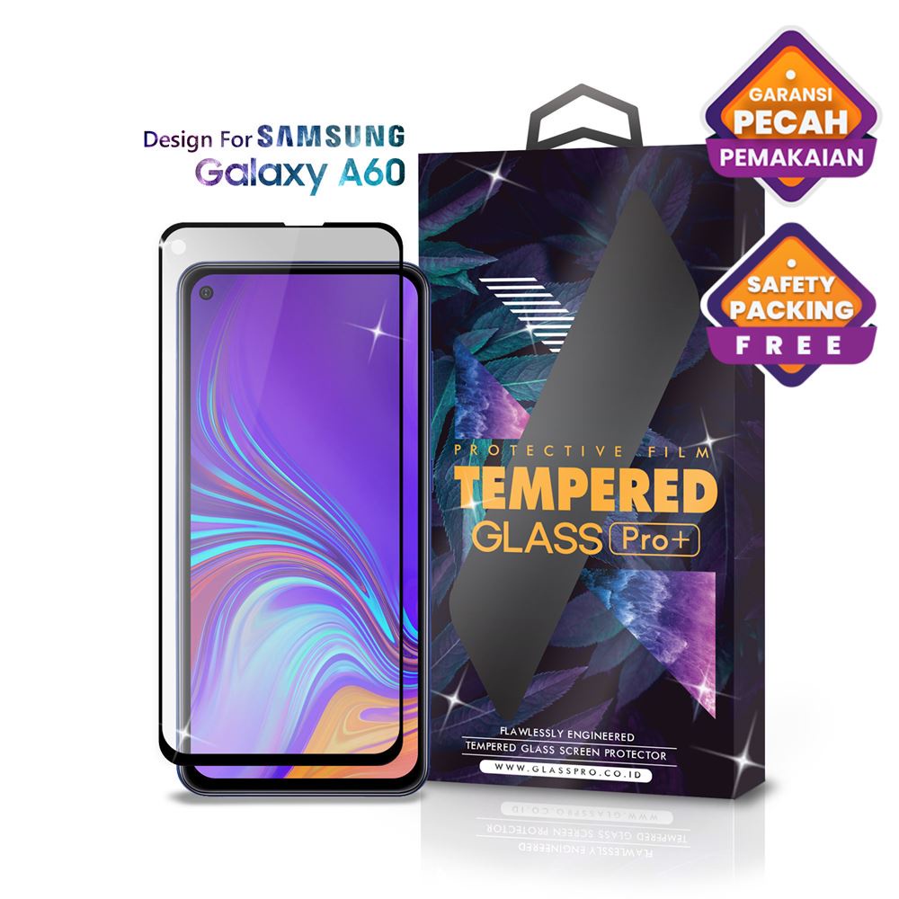 Glass Pro Tempered Glass SAMSUNG Galaxy A60 Full Cover - Premium