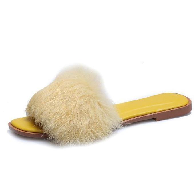 Sandal Selop Bulu Fashion